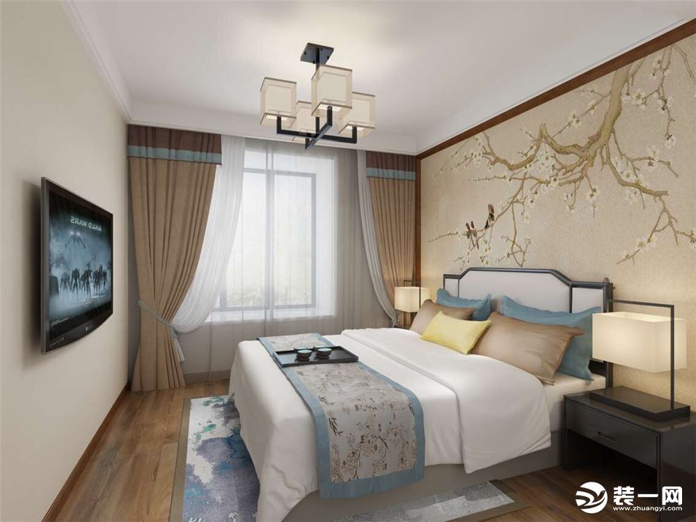 上海外冈景苑三居室120平现代简约风格装修效果图
