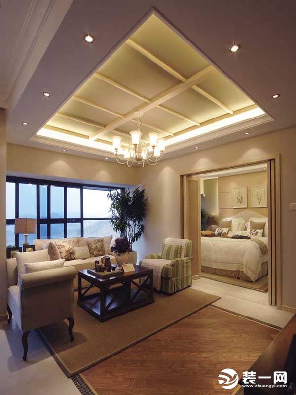 上海天和前滩时代二居室84平欧式风格装修效果图