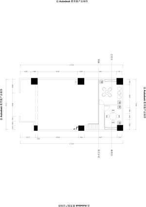 凯旋铭座5号楼一层咖啡馆-工业风格-网红餐厅-施工图