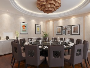 單間-250平私人會所飯店餐廳中式風格裝修