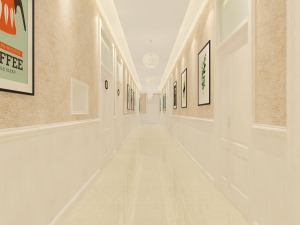 走廊-250平私人會所飯店餐廳中式風格裝修