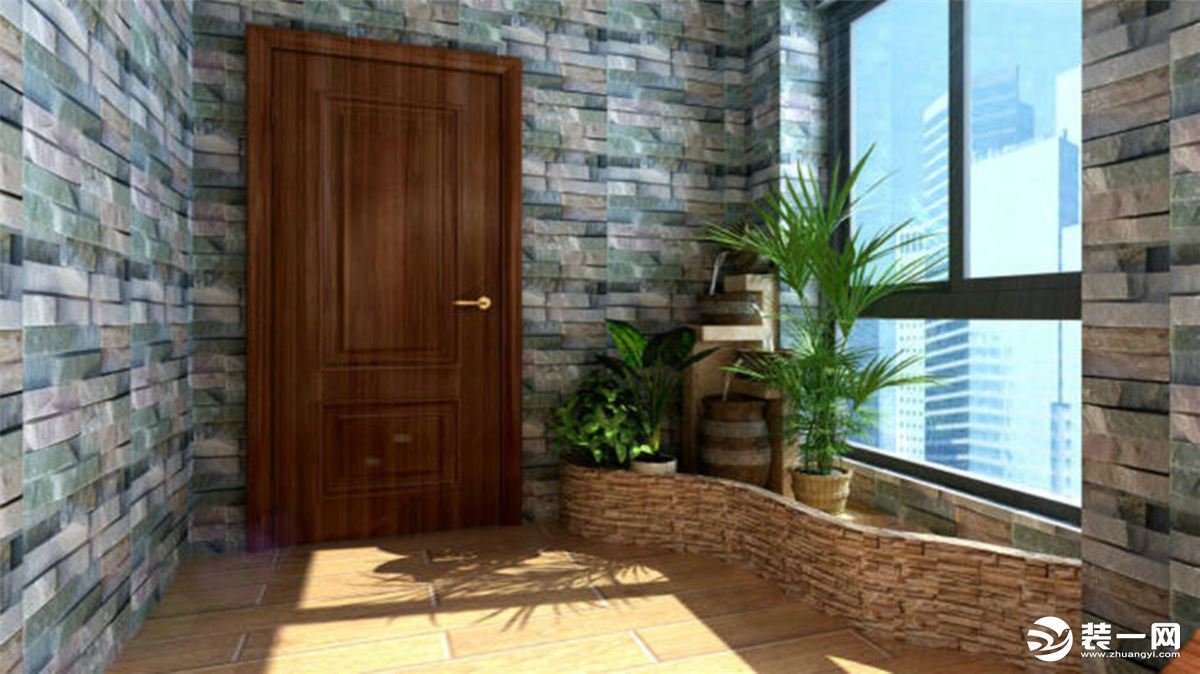 海南椰海雅苑三居室中式装修效果图