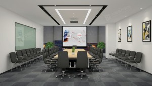 会议室效果图 南京VIVO大厦奇虎360+现代风格办公室
