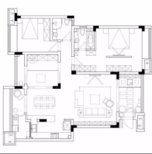 【筷子装饰】125㎡现代混搭