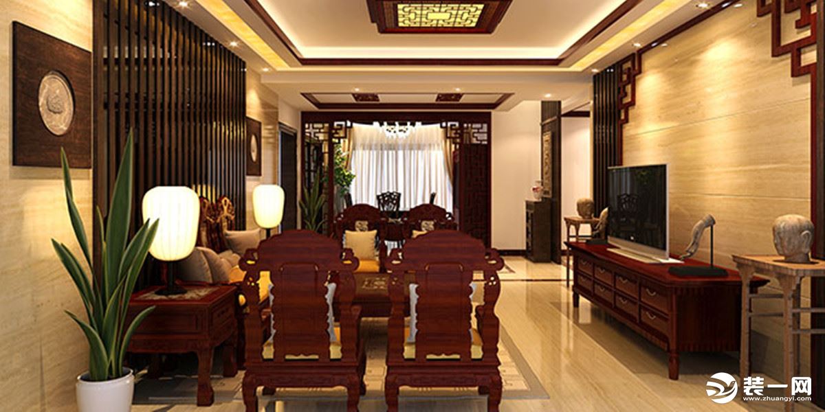     中式风格的代表是中国明清古典传统家具及中式园林建筑、色彩的设计造型。空间上讲究层次，多用隔窗