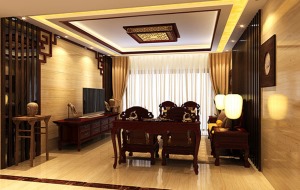     中式風格的代表是中國明清古典傳統家具及中式園林建筑、色彩的設計造型。空間上講究層次，多用隔窗