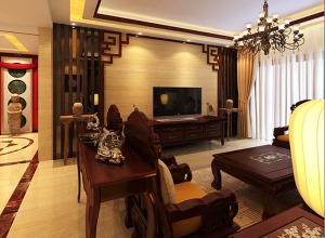     中式風格的代表是中國明清古典傳統家具及中式園林建筑、色彩的設計造型。空間上講究層次，多用隔窗