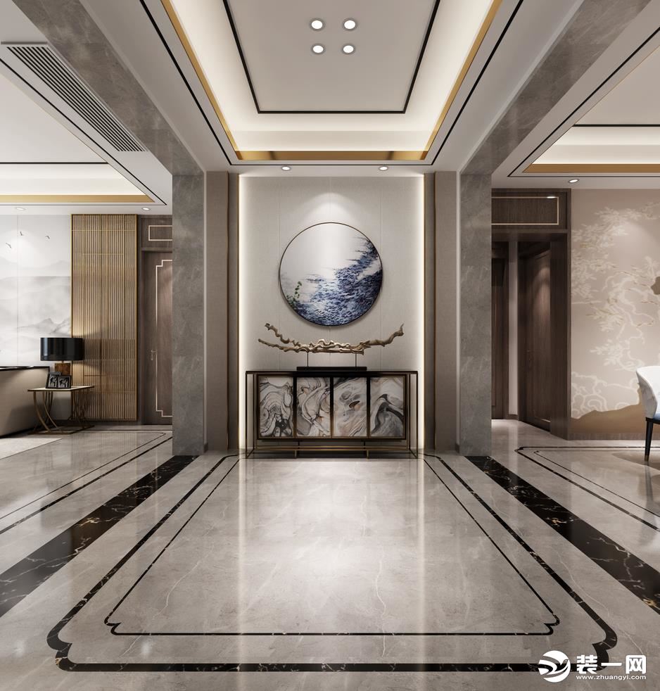 北京申远空间设计205平新中式风格案例