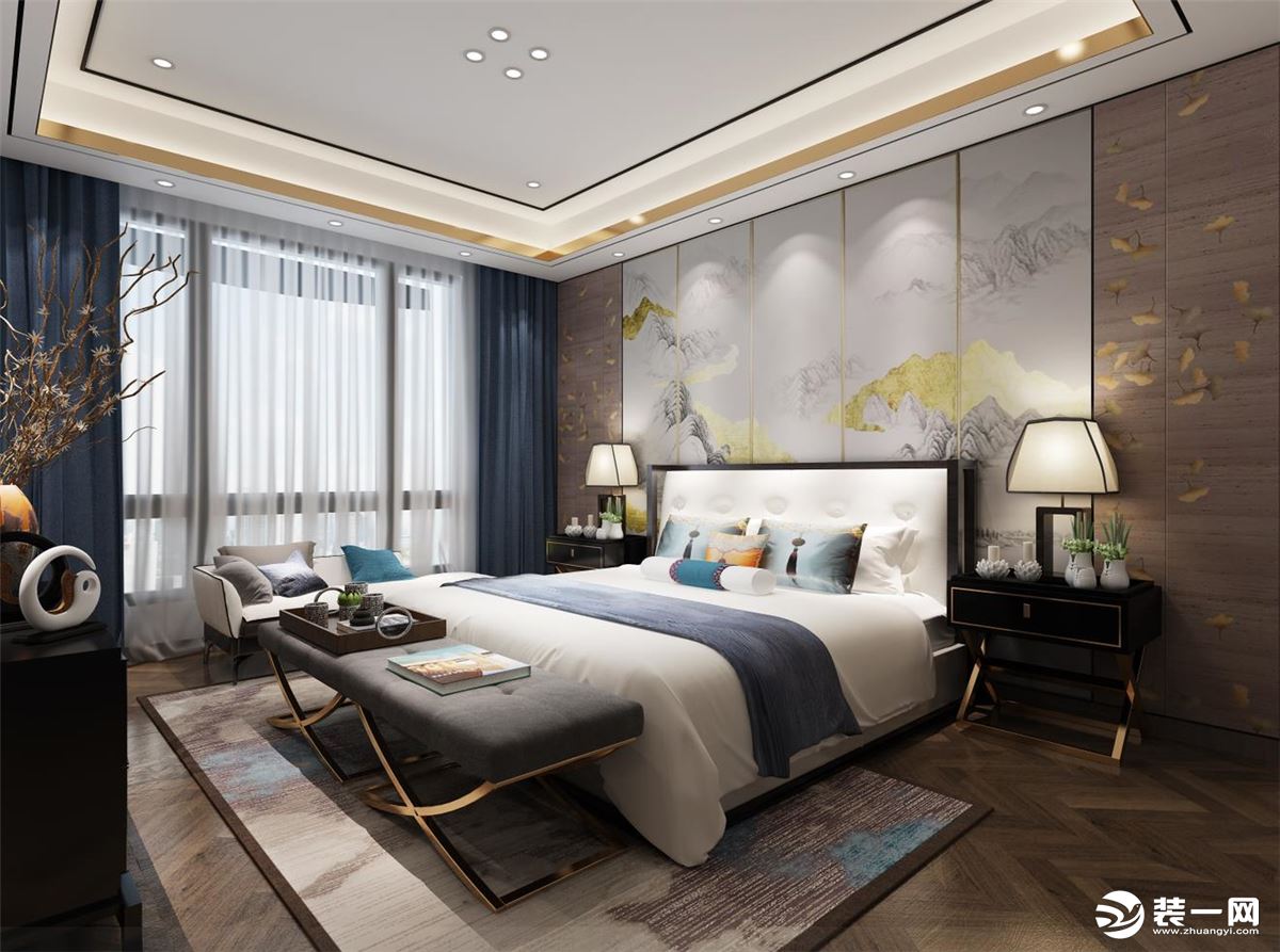 北京申远空间设计205平新中式风格案例