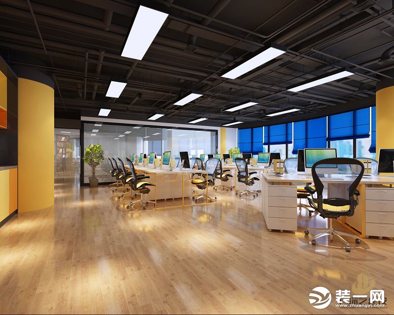 现代风格 230m2 办公室装修-办公室区域