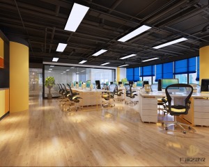 現代風格 230m2 辦公室裝修-辦公室區域