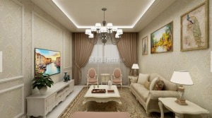 北京马连店家家园现代风格97平两居室装修效果图案例