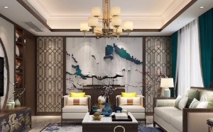 新中式装修比较注重古典古香的基调、家具与装饰的搭配