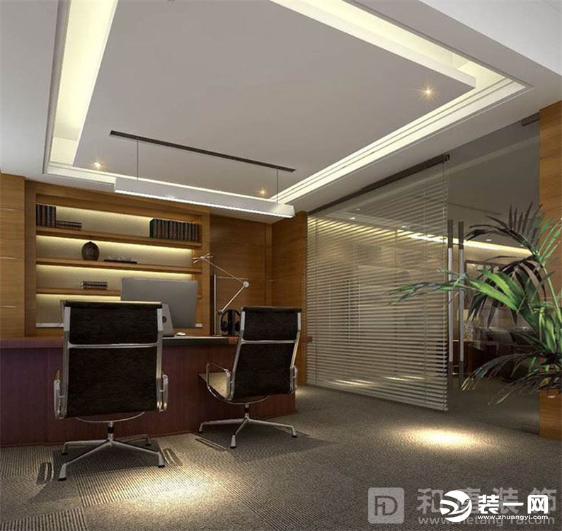上海金融投资公司办公室设计装修