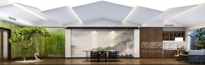 深圳尚层装饰1000多平方米新中式风格装修实景案例--地下室