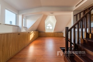 深圳尚层装饰300平米新中式风格别墅装修实景案例--卧室