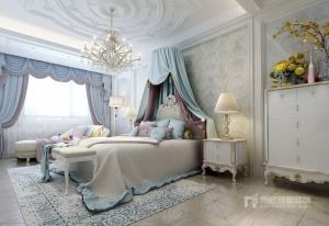 深圳尚层装饰580平米法式风格别墅案例--卧室