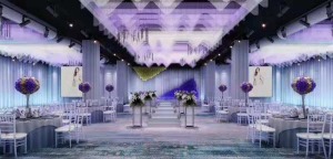 项目名称：同心楼酒店 项目面积：4000㎡ 项目地址：安徽庐江 项目合作：空间设计 婚宴酒店是新人接