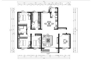 家裝圖片，案例，效果圖，室內裝修，紫竹公寓-古典風格