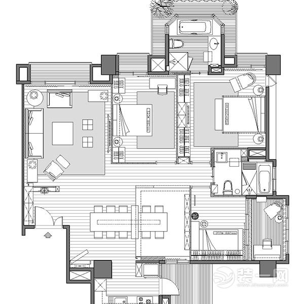 【重庆佳天下装饰】-户型平面图