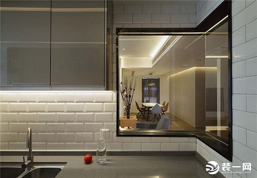 煌华晶萃城46㎡现代风格7.2W厨房实拍图