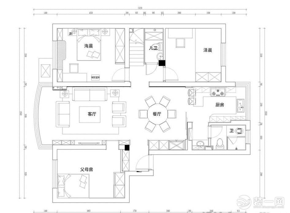 【佳天下装饰】现代北欧风格装饰实景图