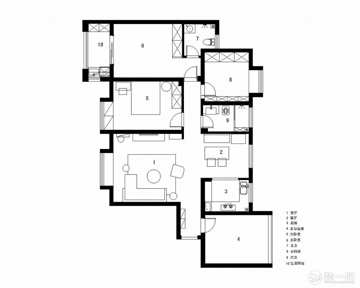 【佳天下装饰】两江新宸139平北欧装修实景图.装饰设计咨询：18523917212