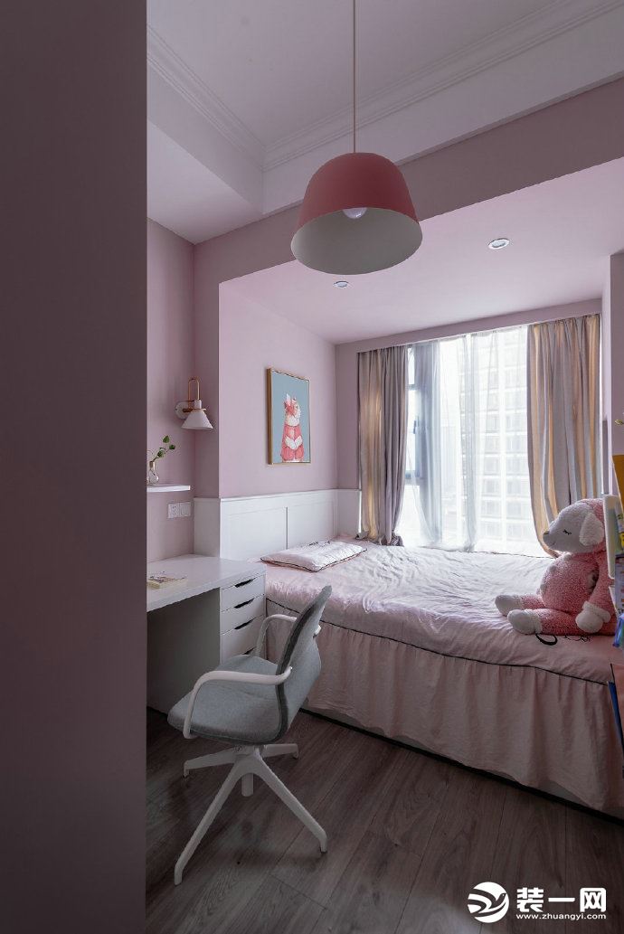 【佳天下装饰】中国摩89平跃层卧室现代风格实景图