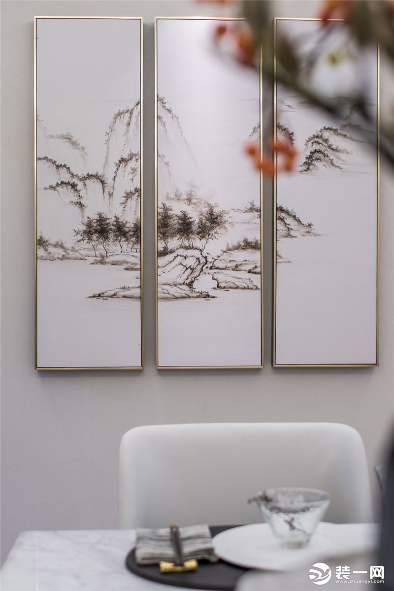 【佳天下装饰】江山樾120平客厅现代风格装修实景图