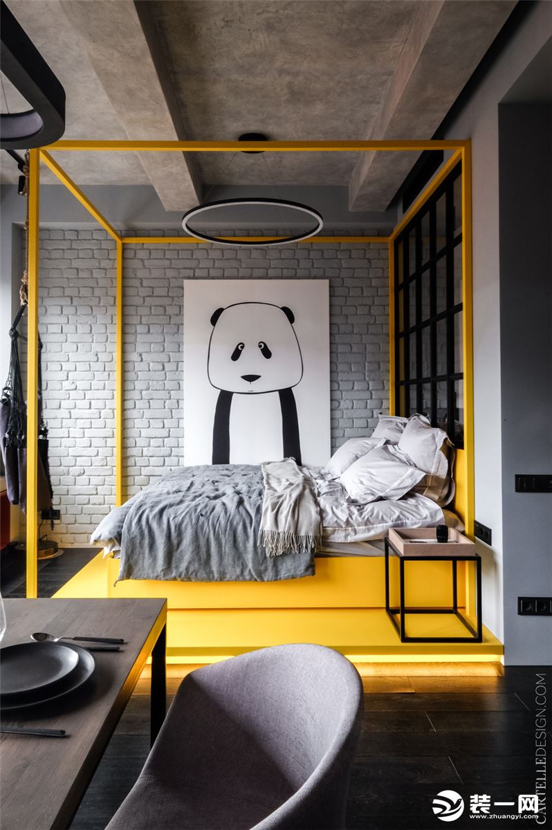【佳天下装饰】紫金一品40平一室一厅现代风格实景图