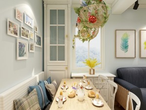 【佳天下装饰】紫金一品40平一室一厅北欧风格.装饰设计咨询：18523917212