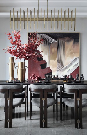 【佳天下装饰】碧桂园160平客厅新中式风格实景图