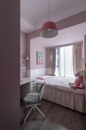 【佳天下装饰】中国摩89平跃层卧室现代风格实景图