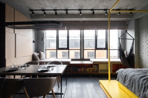 【佳天下装饰】紫金一品40平一室一厅现代风格实景图