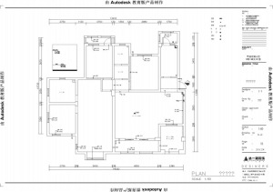 南昌香溢花城136平米三居室中式风格原始户型图