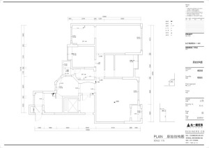 南昌东方海德堡180平米三居室新中式风格原始户型图