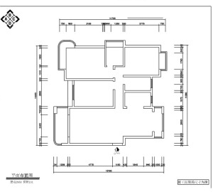 南昌国金印象116平米三居室现代简约风格原始结构图