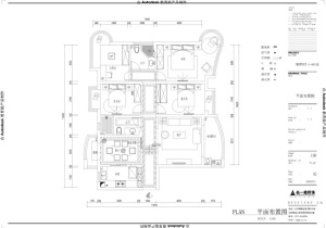 南昌铜锣湾广场155平米四居室欧式风格平面布置图