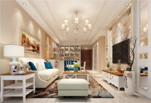 南昌保利金香槟95平米三居室简欧风格案例图