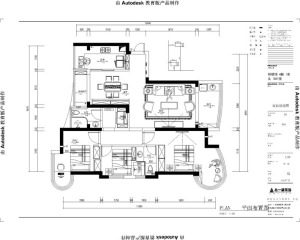 南昌铜锣湾100平米三居室美式风格