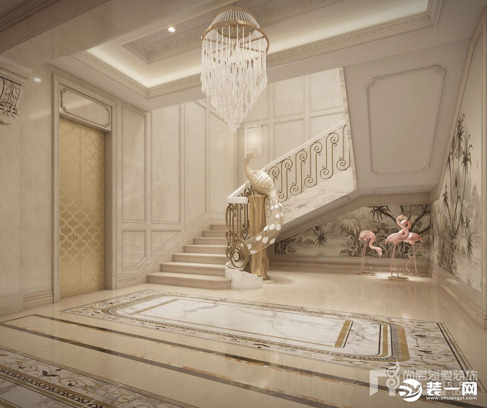 【杭州尚层装饰】中通家园1000方欧式风格 装修效果图