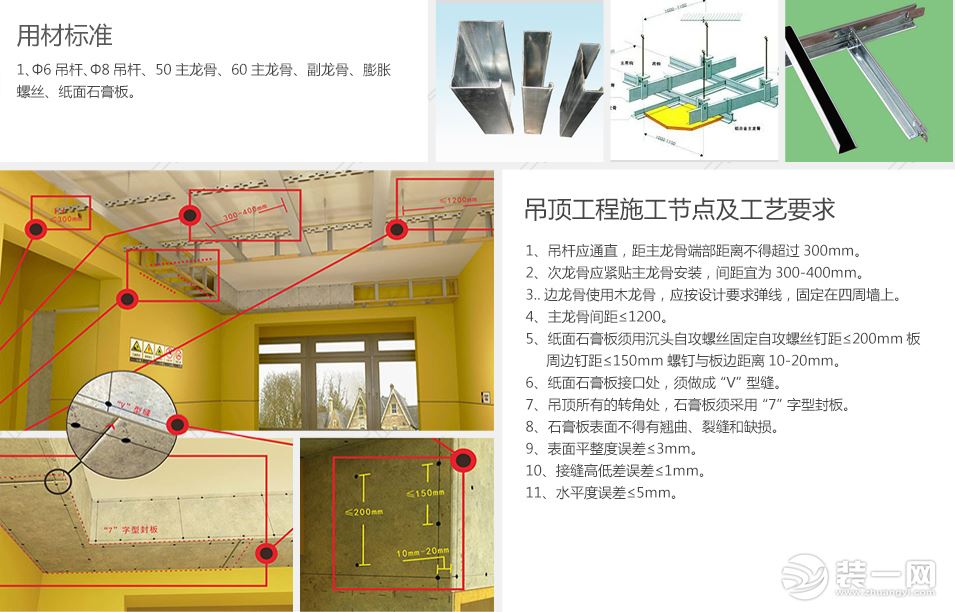 东莞爱筑家装修公司吊顶施工工艺展示