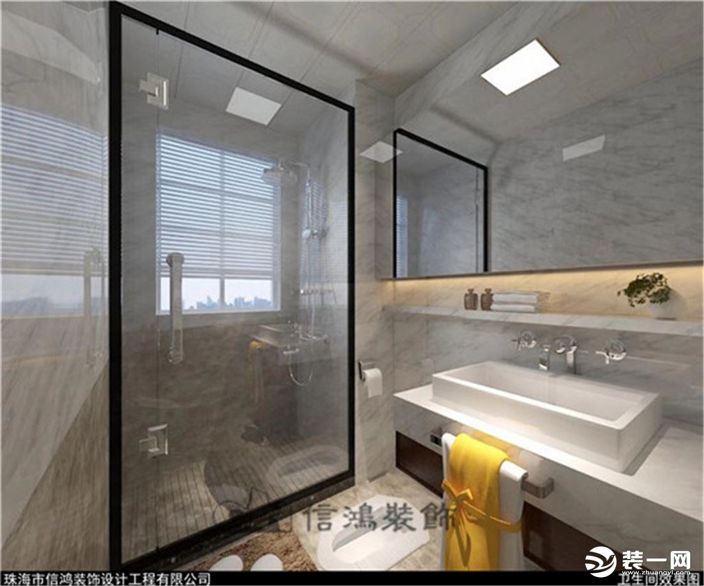 190平四居室中式风格洗手间装修效果图