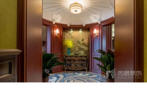 尚层装饰美式古典风格370平米私人别墅门厅装修