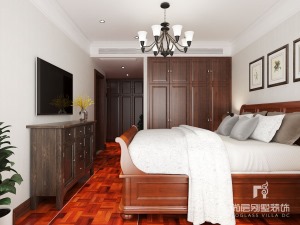尚层装饰230平米别墅美式风格卧室装修