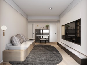 粵秀名邸 | 110㎡現代極簡風，26w打造舒雅隨性的家居環境