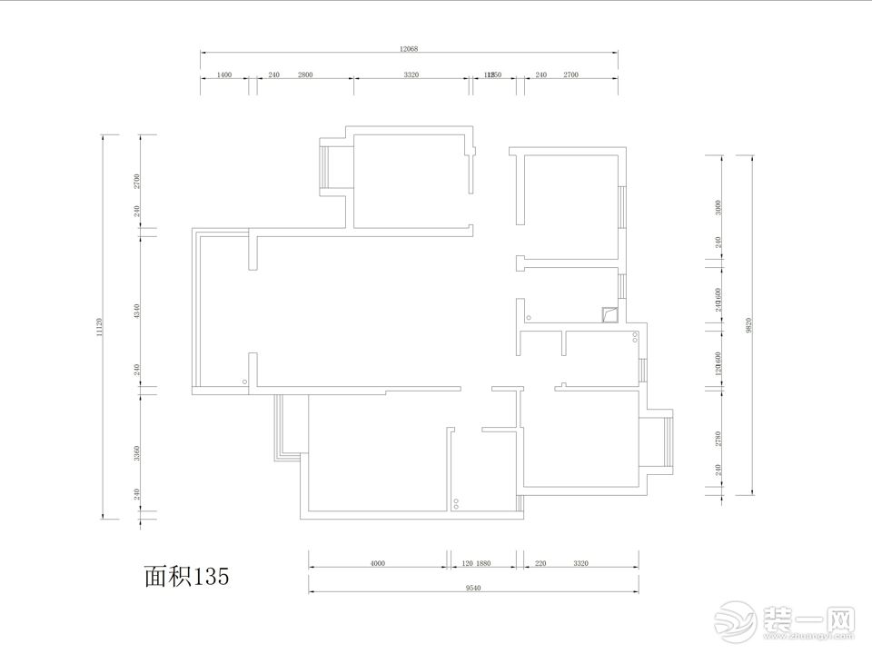 阳光城130平三室简约风格装修效果图客厅