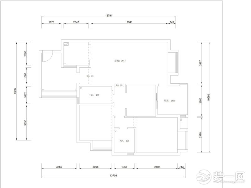 清江润城120平三室现代简约风格装修效果图