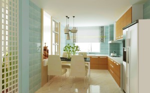 厨房呼和浩特万豪美墅70平loft现代风格装修