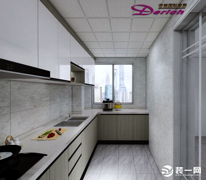 东来尚城153平方现代风格厨房装修效果图